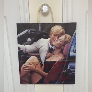 Heidi Klum Vintage Abercrombie &Fitch Shopping Bag Christmas 2002 RARE!!